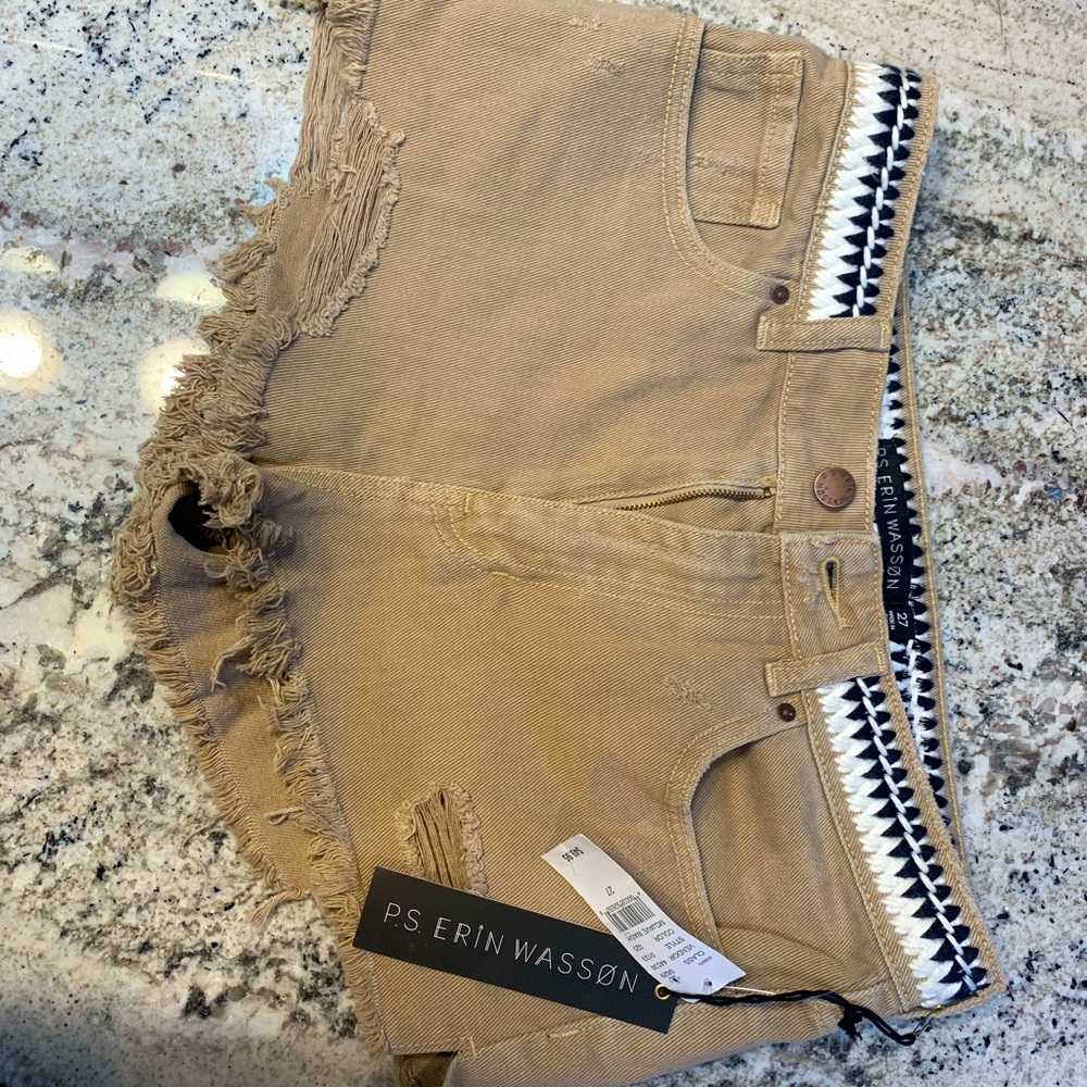 NEW Khaki Shorts with Belt
